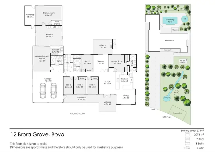 Floorplan of Homely house listing, 12 Brora Grove, Boya WA 6056