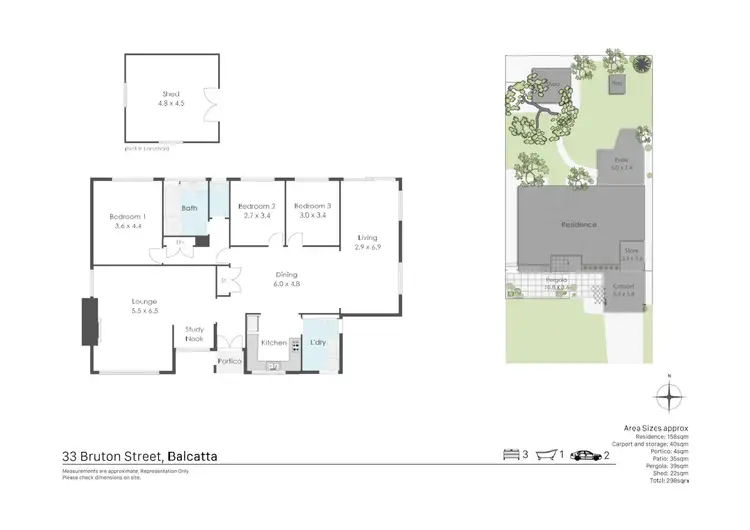Floorplan of Homely house listing, 33 Bruton Street, Balcatta WA 6021
