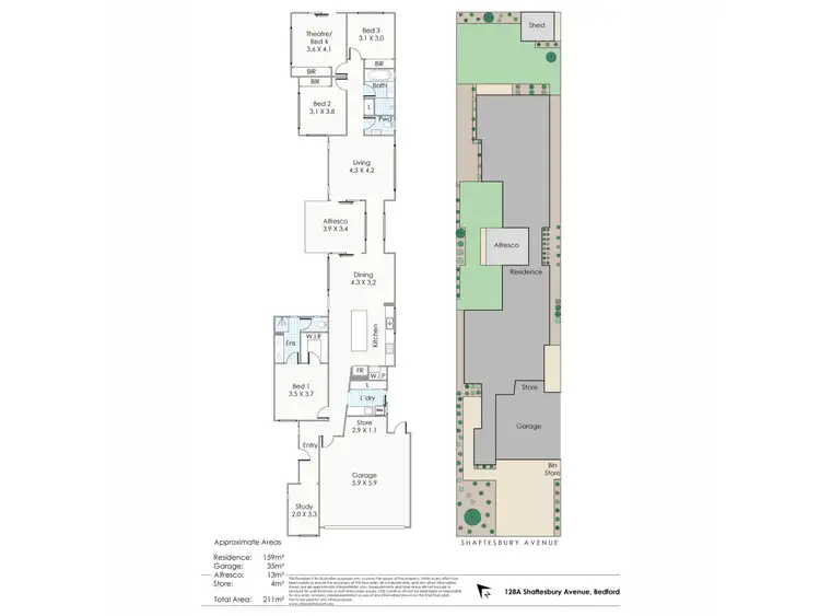 Floorplan of Homely house listing, 128A Shaftesbury Avenue, Bedford WA 6052