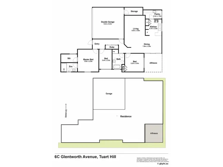 Floorplan of Homely villa listing, 6C Glentworth Avenue, Tuart Hill WA 6060