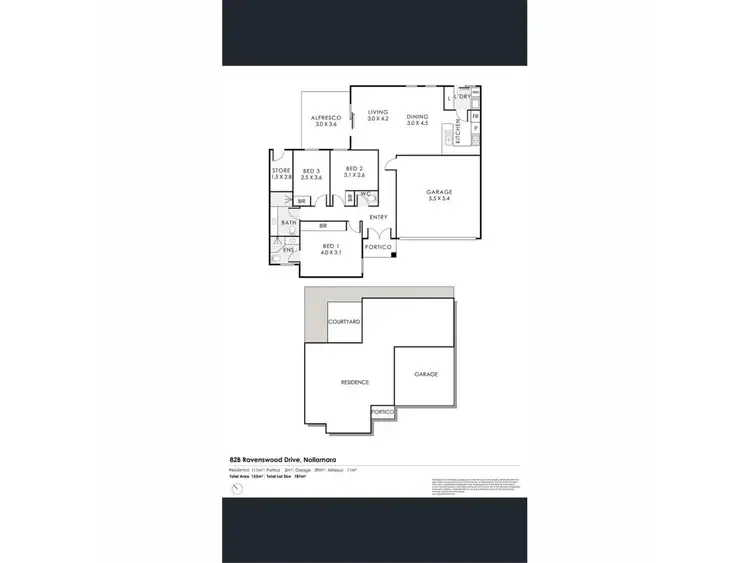 Floorplan of Homely villa listing, 82B Ravenswood Drive, Nollamara WA 6061
