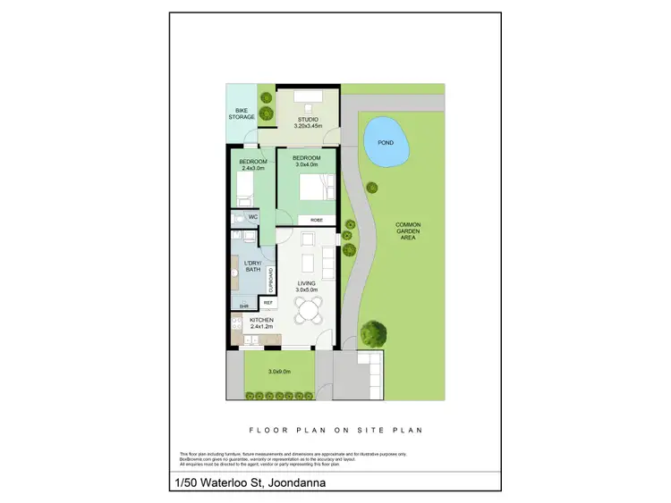 Floorplan of Homely villa listing, 1/50 Waterloo Street, Joondanna WA 6060