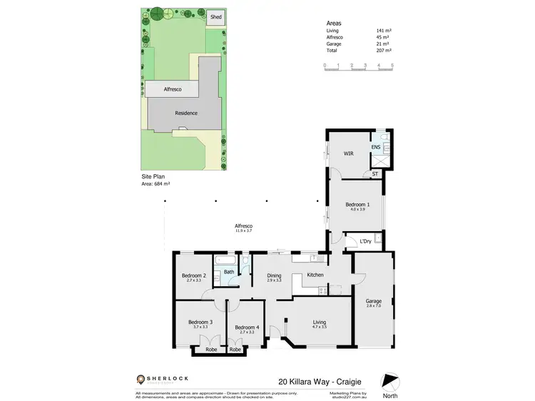 Floorplan of Homely house listing, 20 Killara Way, Craigie WA 6025