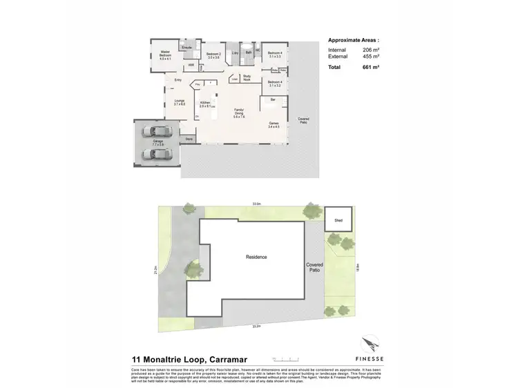 Floorplan of Homely house listing, 11 Monaltrie Loop, Carramar WA 6031