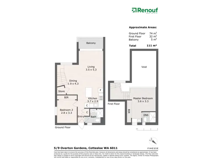 Floorplan of Homely apartment listing, 5/9 Overton Gardens, Cottesloe WA 6011