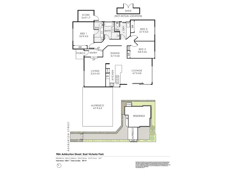 Floorplan of Homely house listing, 98A Ashburton Street, East Victoria Park WA 6101