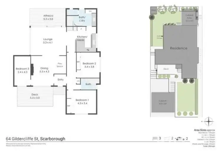 Floorplan of Homely house listing, 64 Gildercliffe Street, Scarborough WA 6019