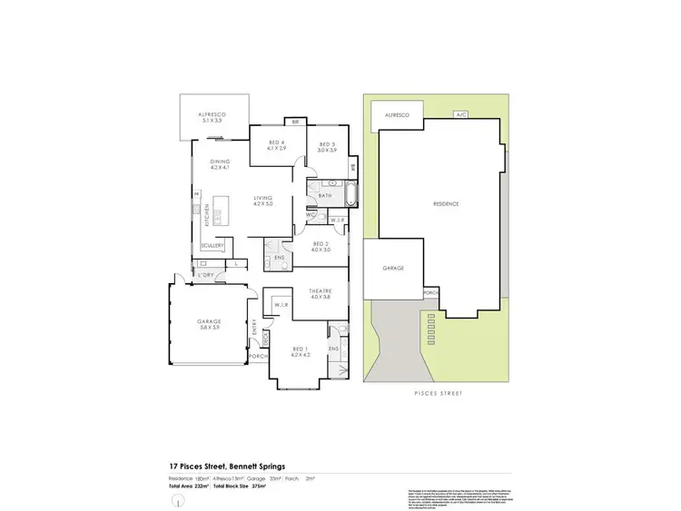 Floorplan of Homely house listing, 17 Pisces Street, Bennett Springs WA 6063