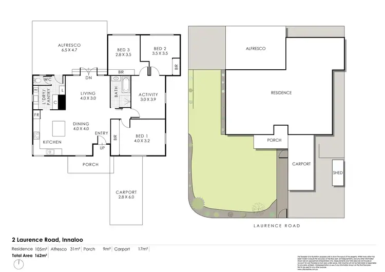 Floorplan of Homely house listing, 2 Laurence Road, Innaloo WA 6018