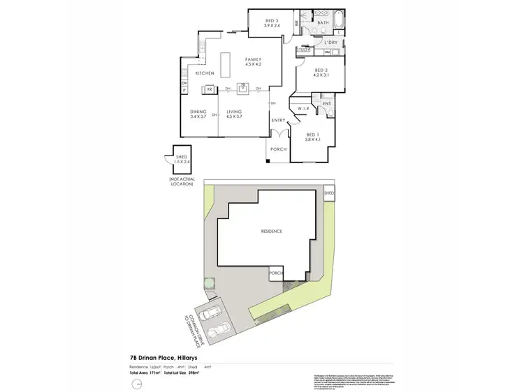 Floorplan of Homely house listing, 7B Drinan Place, Hillarys WA 6025