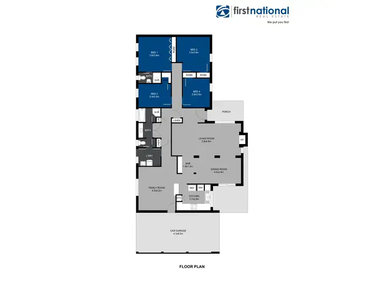 Floorplan of Homely house listing, 20 Nolan Way, Bateman WA 6150