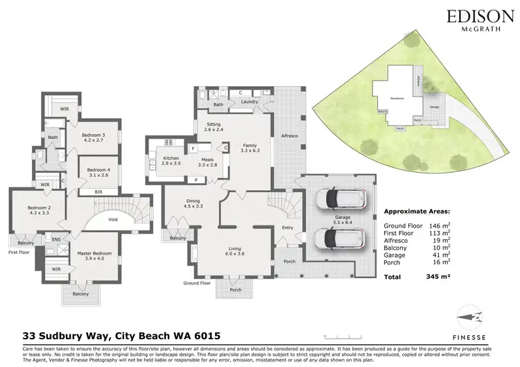 Floorplan of Homely house listing, 33 Sudbury Way, City Beach WA 6015