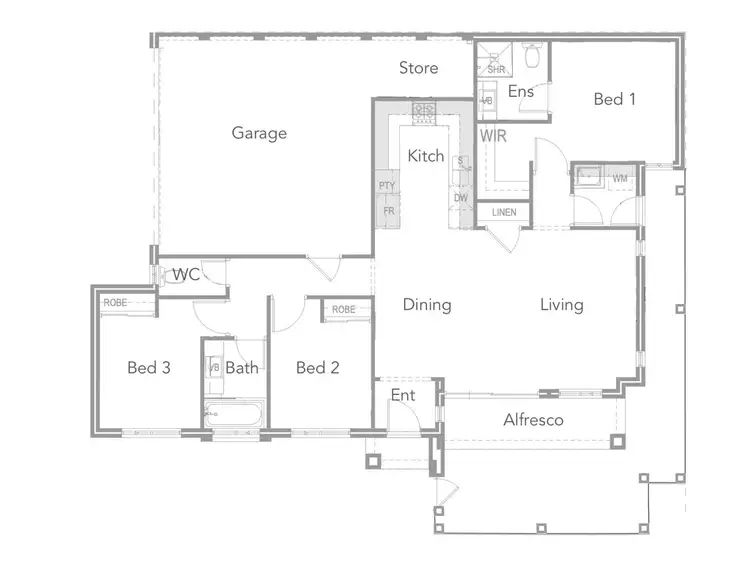 Floorplan of Homely villa listing, 22A Chalcombe Way, Warwick WA 6024