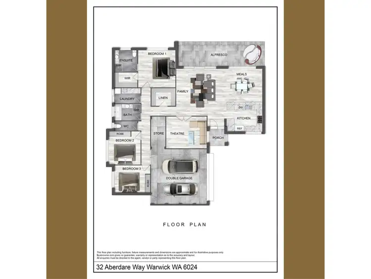 Floorplan of Homely house listing, 32 Aberdare Way, Warwick WA 6024