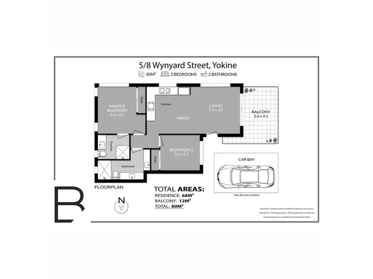 Floorplan of Homely apartment listing, 5/8 Wynyard Street, Yokine WA 6060