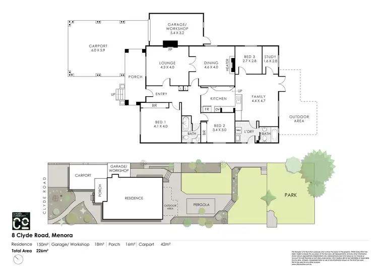 Floorplan of Homely house listing, 8 Clyde Road, Menora WA 6050
