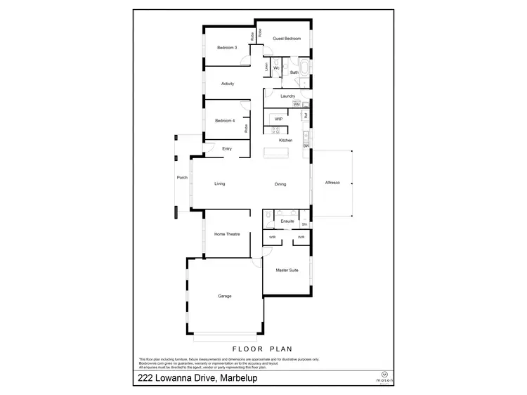 Floorplan of Homely house listing, 222 Lowanna Drive, Marbelup WA 6330