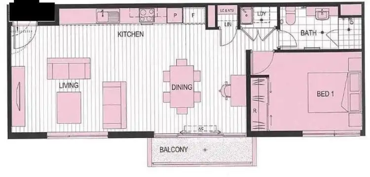 Floorplan of Homely apartment listing, 16/11 Signal Terrace, Cockburn Central WA 6164