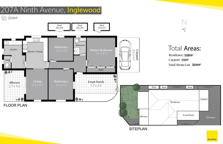 Floorplan of Homely house listing, 207A Ninth Avenue, Inglewood WA 6052