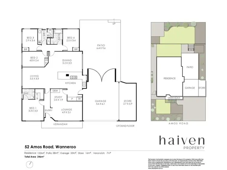 Floorplan of Homely house listing, 52 Amos Road, Wanneroo WA 6065