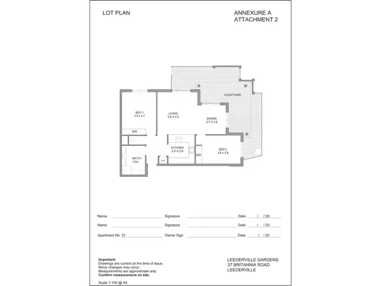 Floorplan of Homely retirement listing, 51/37 Britannia Road, Leederville WA 6007