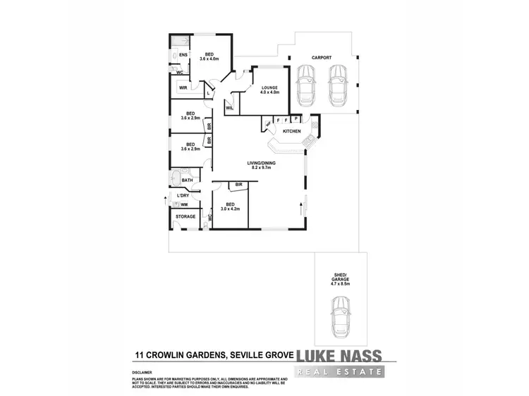 Floorplan of Homely house listing, 11 Crowlin Gardens, Seville Grove WA 6112
