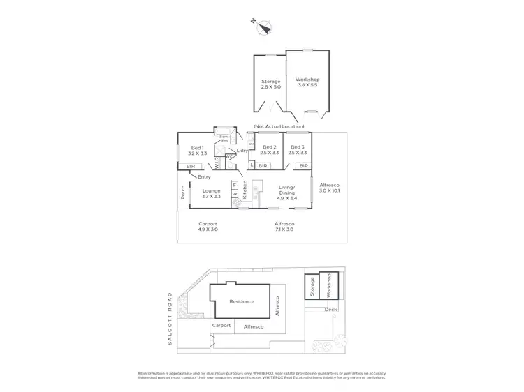 Floorplan of Homely house listing, 73 Salcott Road, Girrawheen WA 6064