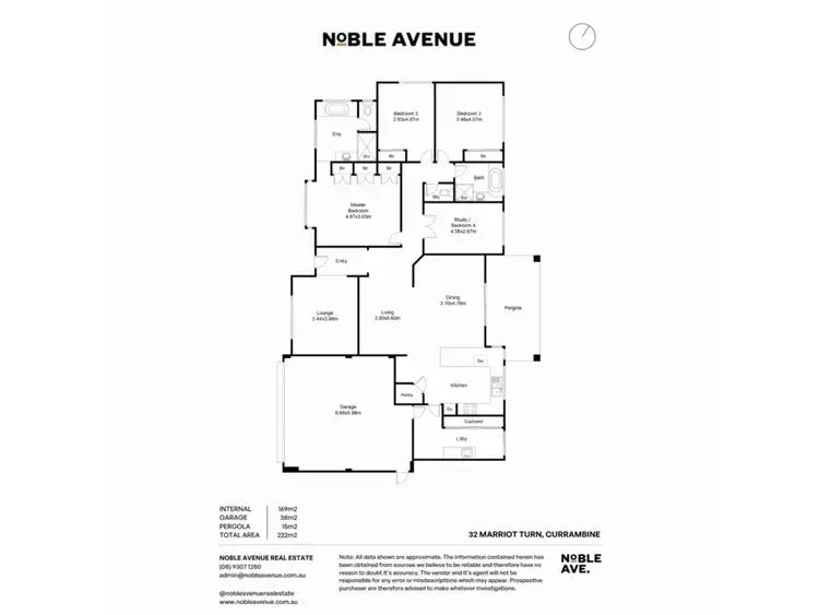 Floorplan of Homely house listing, 32 Marriot Turn, Currambine WA 6028