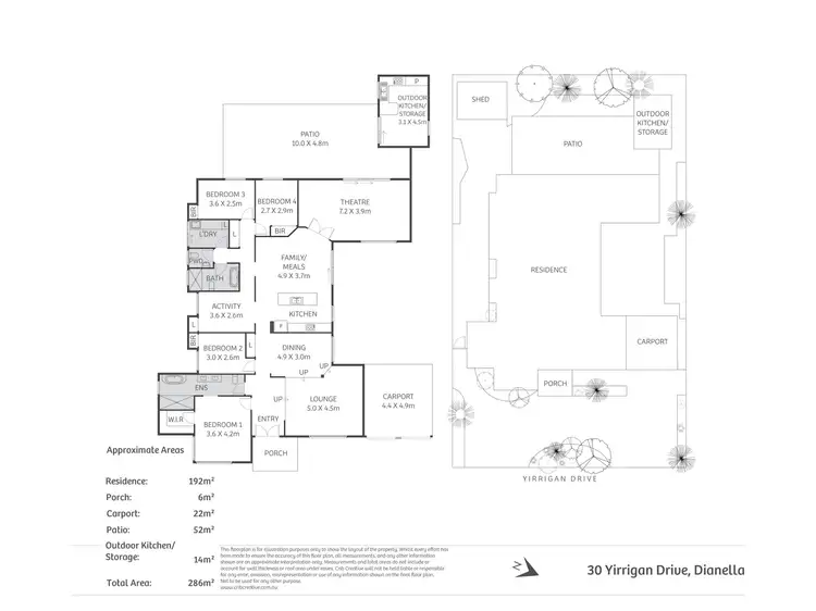 Floorplan of Homely house listing, 30 Yirrigan Drive, Dianella WA 6059