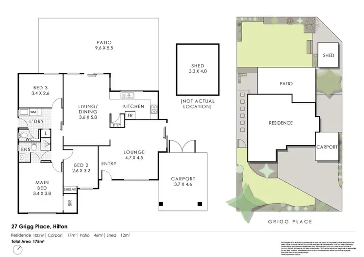 Floorplan of Homely house listing, 27 Grigg Place, Hilton WA 6163