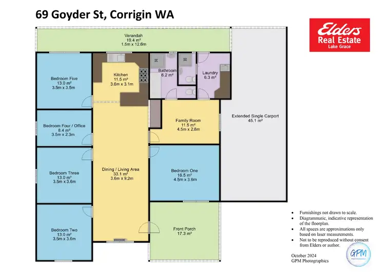 Floorplan of Homely house listing, 69 Goyder Street, Corrigin WA 6375