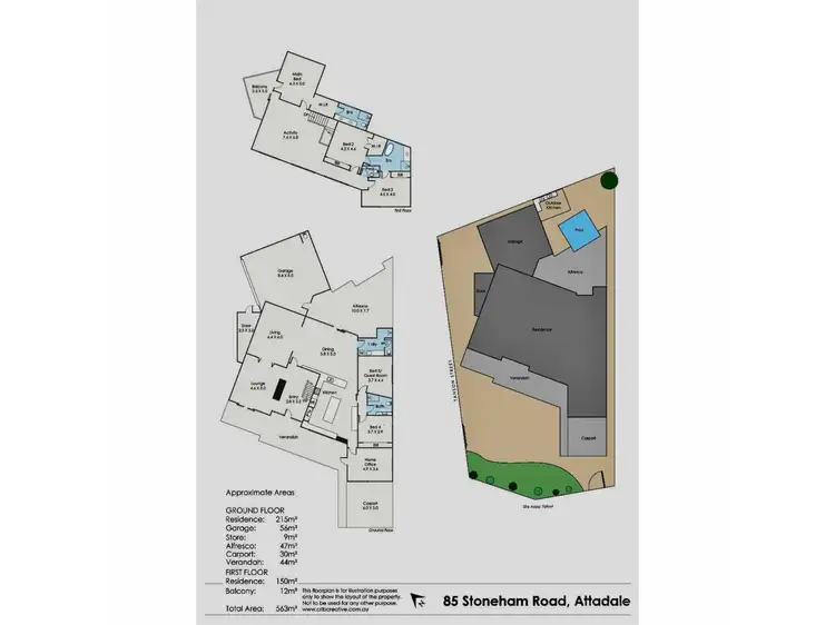 Floorplan of Homely house listing, 85 Stoneham Road, Attadale WA 6156