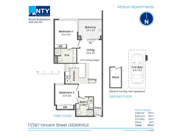 Floorplan of Homely apartment listing, 17/287 Vincent Street, Leederville WA 6007