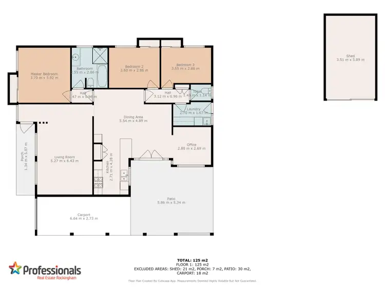 Floorplan of Homely house listing, 3 Craig Mews, Safety Bay WA 6169