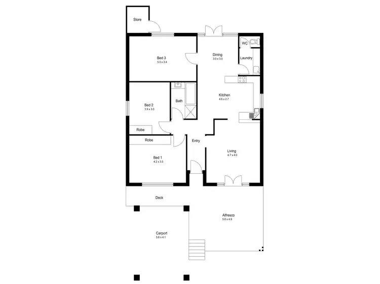 Floorplan of Homely house listing, 165 Ravenscar Street, Doubleview WA 6018