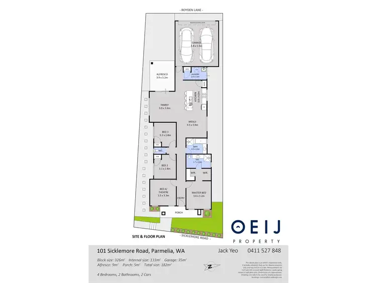 Floorplan of Homely house listing, 101 Sicklemore Road, Parmelia WA 6167