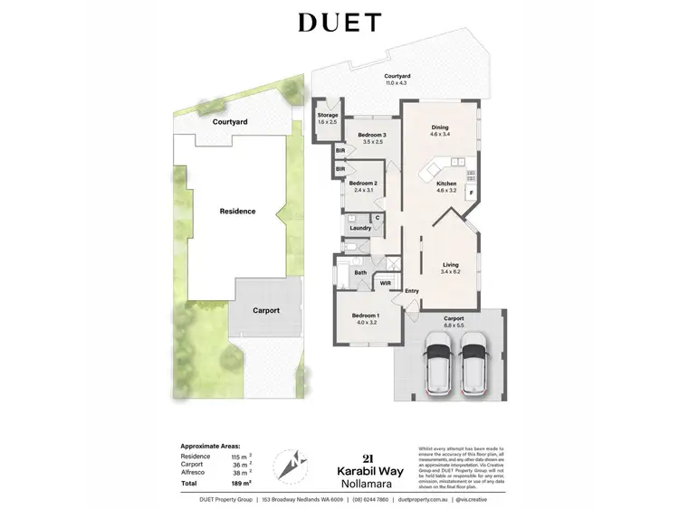 Floorplan of Homely house listing, 21 Karabil Way, Nollamara WA 6061