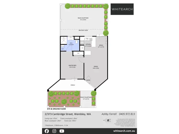 Floorplan of Homely unit listing, 2/373-375 Cambridge Street, Wembley WA 6014