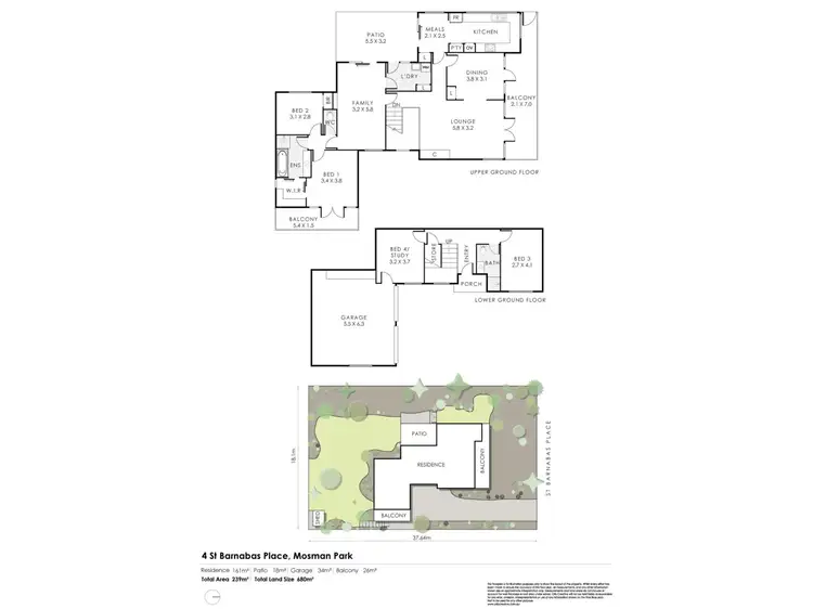 Floorplan of Homely house listing, 4 Saint Barnabas Place, Mosman Park WA 6012