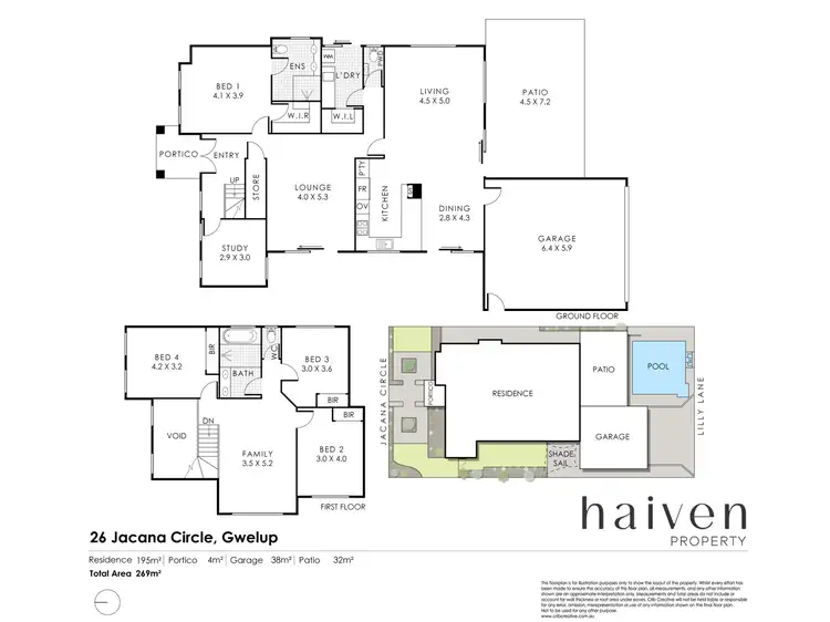 Floorplan of Homely house listing, 26 Jacana Circle, Gwelup WA 6018