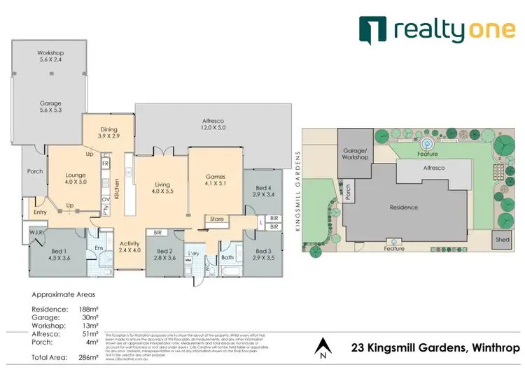 Floorplan of Homely house listing, 23 Kingsmill Gardens, Winthrop WA 6150