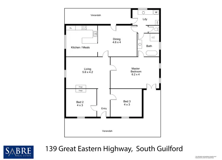 Floorplan of Homely house listing, 139 Great Eastern Highway, South Guildford WA 6055