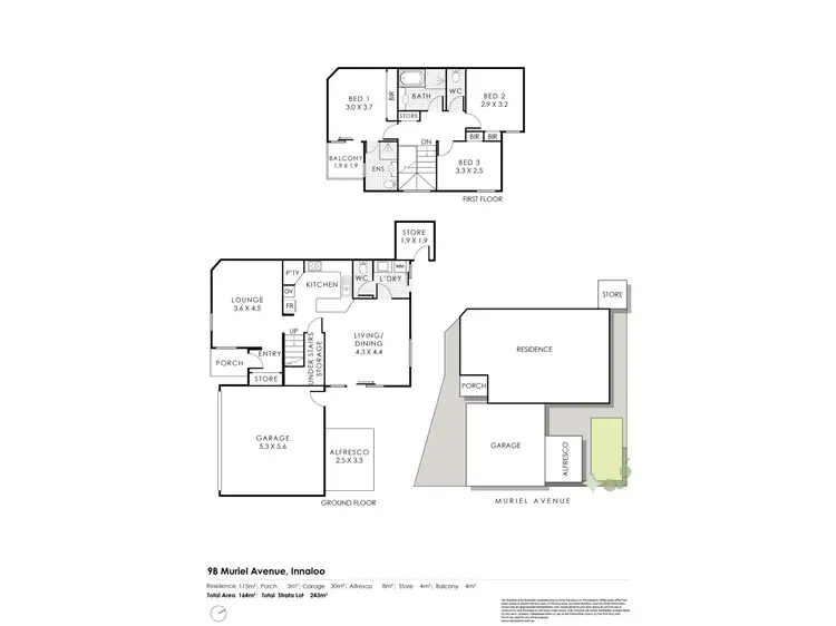 Floorplan of Homely townhouse listing, 9B Muriel Avenue, Innaloo WA 6018