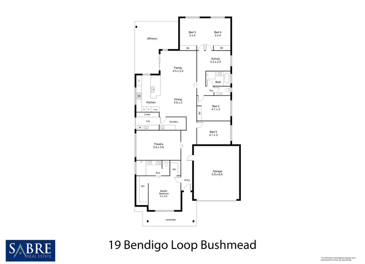 Floorplan of Homely house listing, 19 Bendigo Loop, Bushmead WA 6055