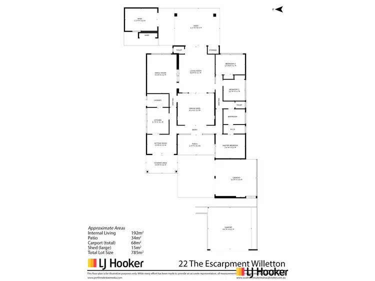 Floorplan of Homely house listing, 22 The Escarpment, Willetton WA 6155