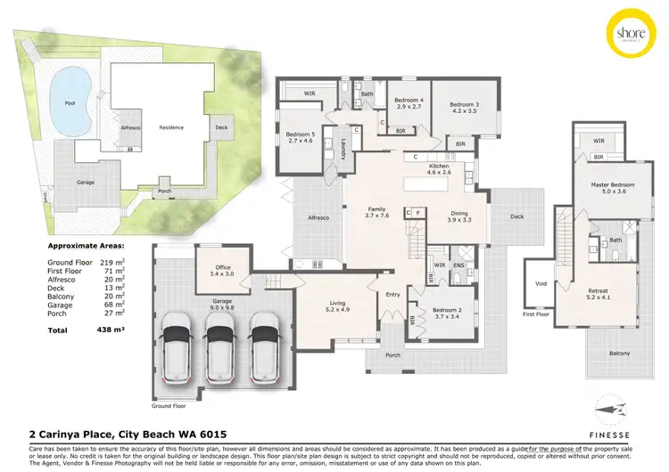 Floorplan of Homely house listing, 2 Carinya Place, City Beach WA 6015