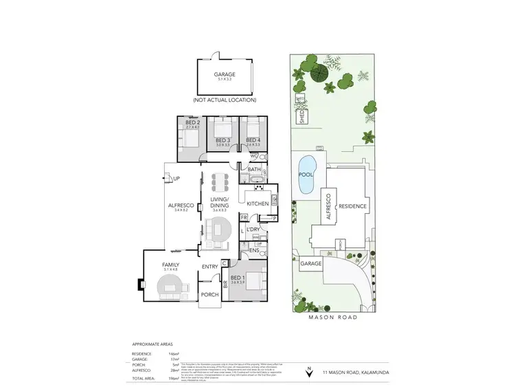 Floorplan of Homely house listing, 11 Mason Road, Kalamunda WA 6076
