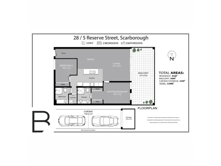Floorplan of Homely apartment listing, 28/5 Reserve Street, Scarborough WA 6019