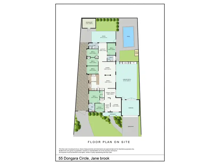 Floorplan of Homely house listing, 55 Dongara Circle, Jane Brook WA 6056