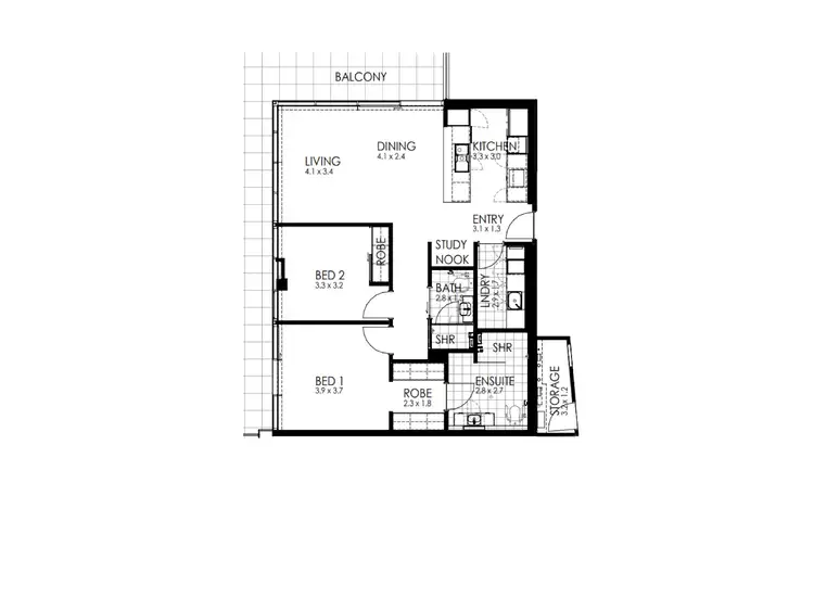Floorplan of Homely retirement listing, 4/3 Doncaster Road, Mirrabooka WA 6061